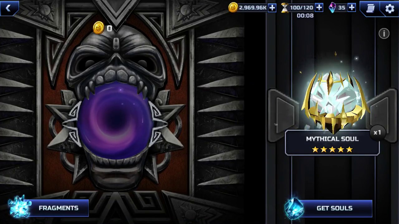 Iron Maiden legacy of the beast Mythical soul earned from vortex opening