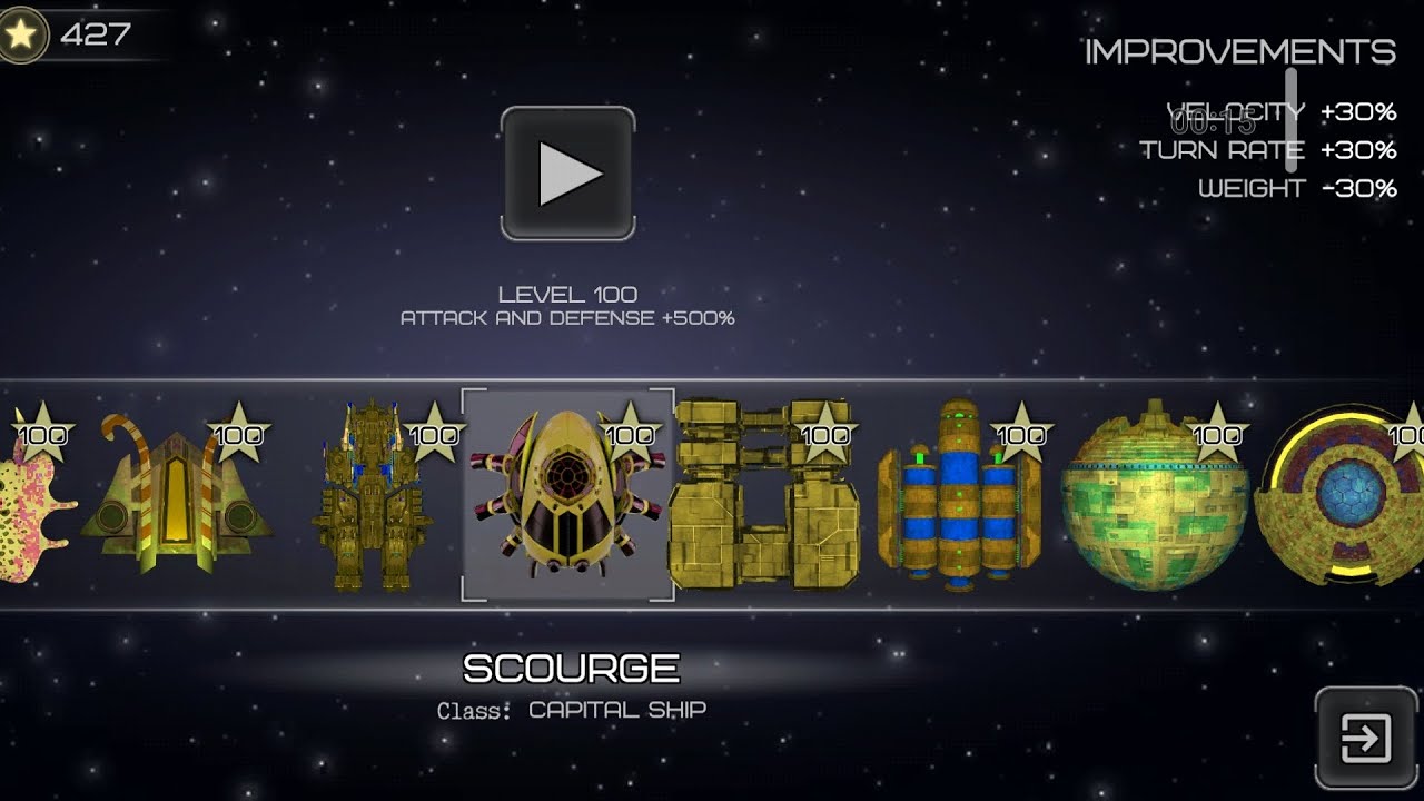 Event Horizon Frontier: Upgrading a ship and crew level.
