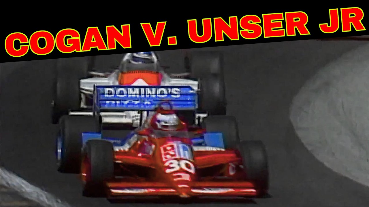 Al Unser Jr. Great Defense on Kevin Cogan (1987 CART Road America)