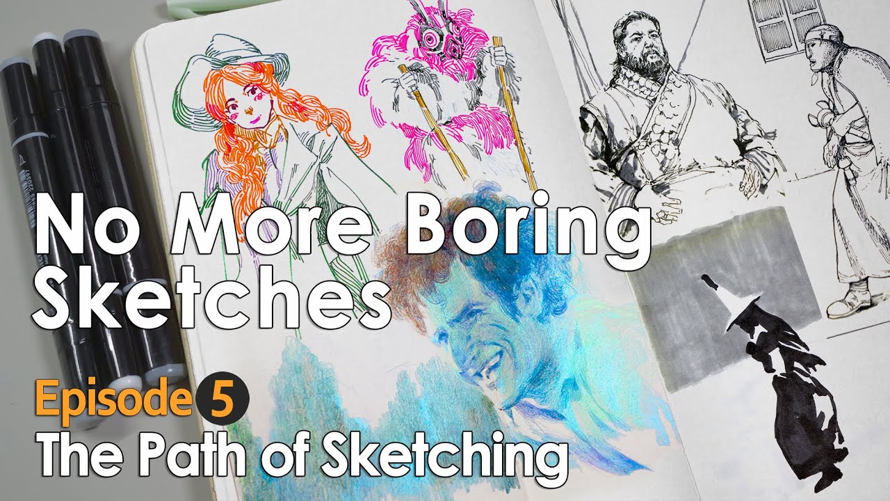 How to Make Your Sketches Instantly More Interesting – 5 Creative Sketching Tips 让速写变有趣的5个思路