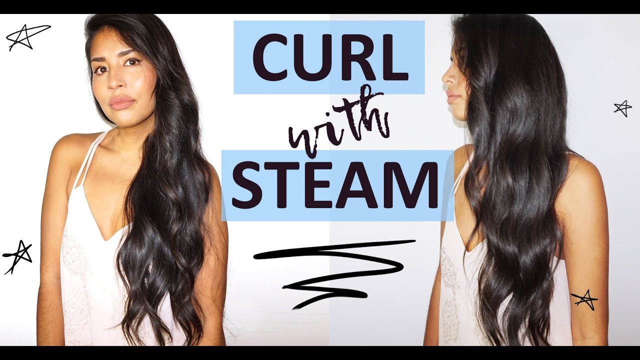 CURLS USING STEAM | How to curl your hair with the L'Oreal Steampod