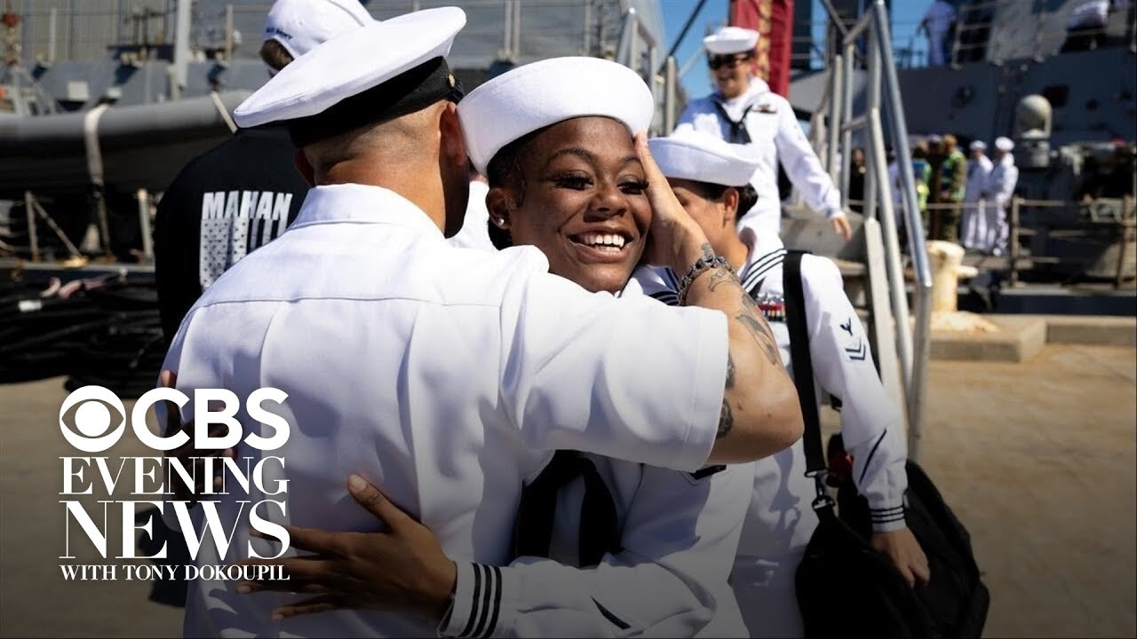 Largest aircraft carrier in the world returns to the U.S., bringing thousands of sailors home