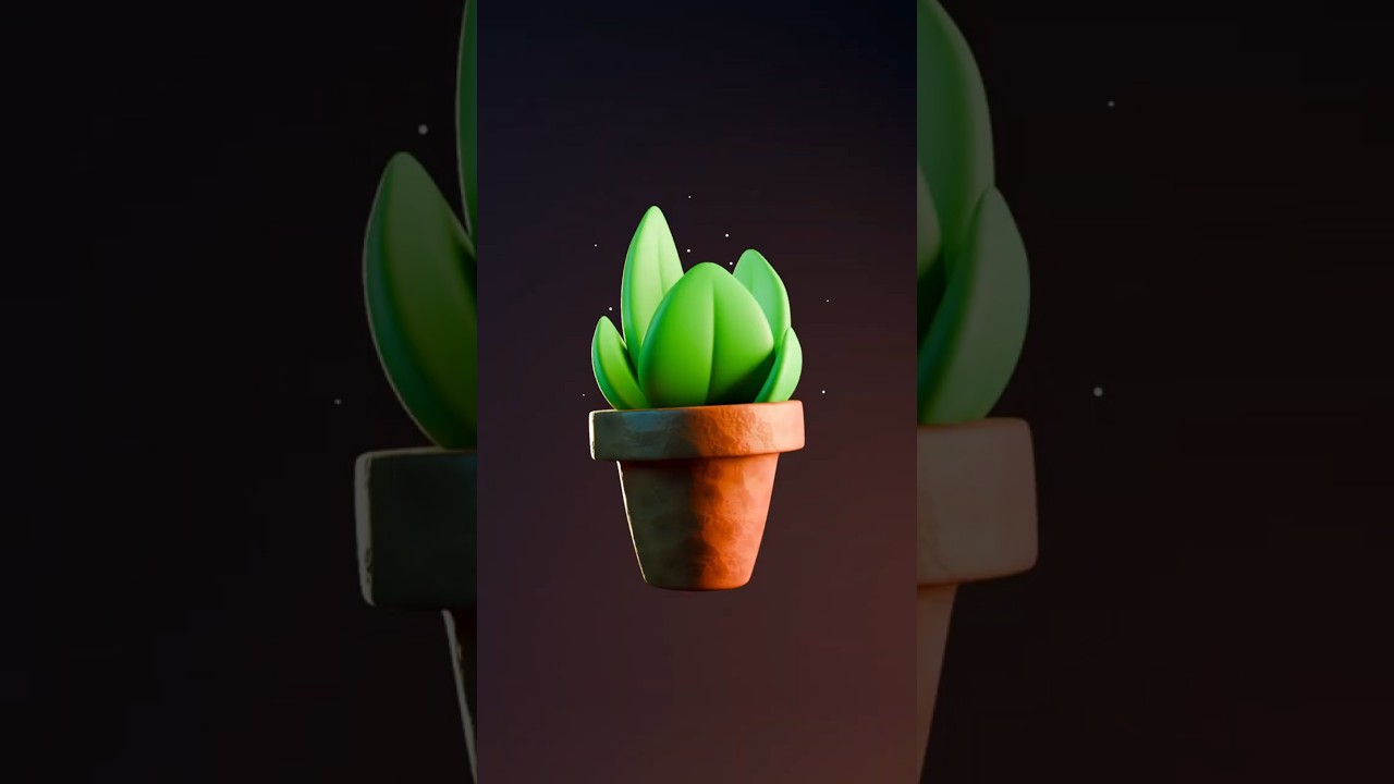Creating a Plant in Blender UNDER 1 Minute