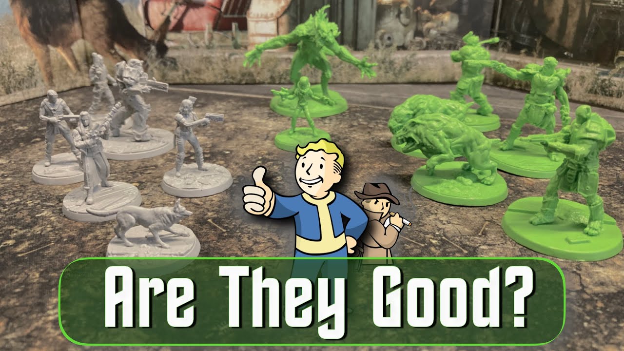 Fallout Wasteland Warfare Starter Set. Close Up Miniatures Review. Are They Good?