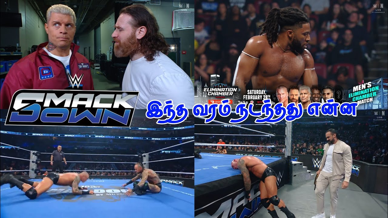 DREW MCINTYRE ATTACK RANDY ORTON! TRICK WILLIAMS HUGE WIN! SMACKDOWN HIGHLIGHTS! AK WRESTLING TAMIL 