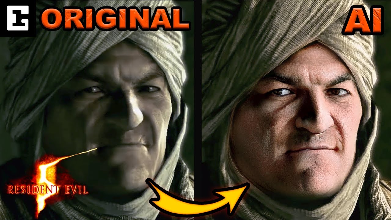 Resident Evil 5 REMAKE I made ULTRA REALISTIC FACES with AI in RE5