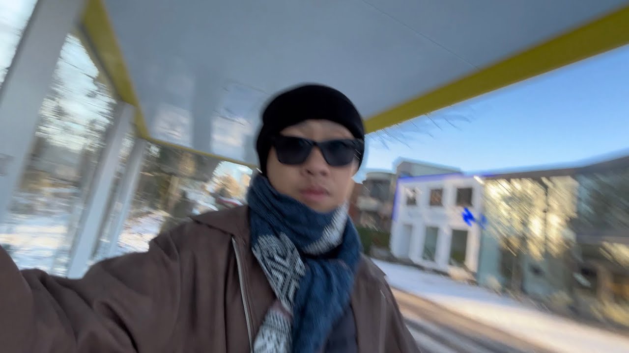 To Amsterdam in snow 