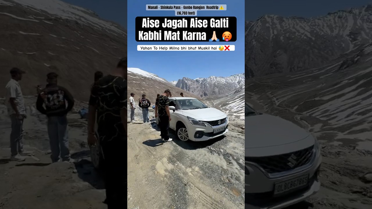 Shinkula Pass🥵Off-Roading with 4x2 Vehicle⚠️Risky & Dangerous ❌ #manalilehhighway #shortsviral