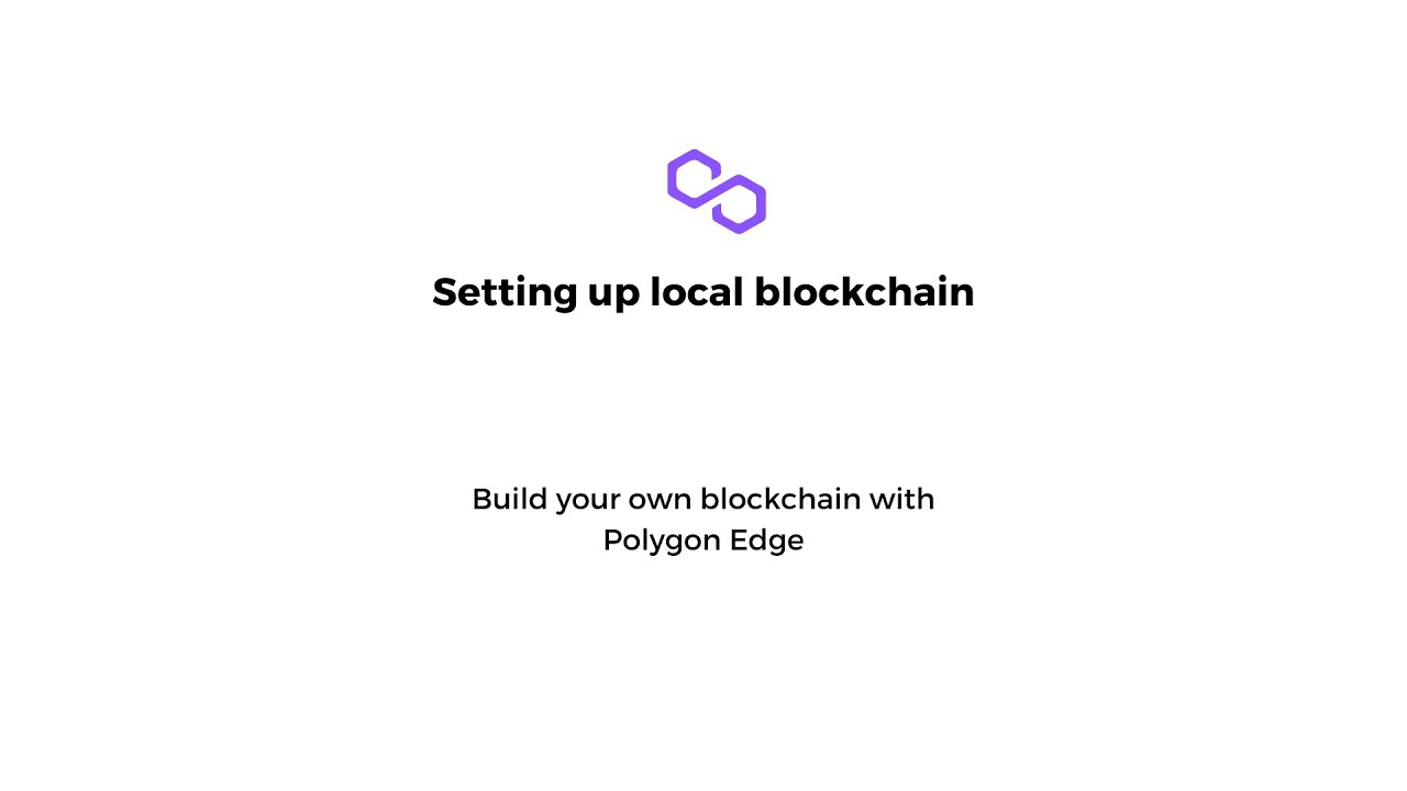 Setting up local Blockchain
