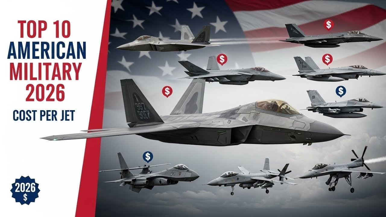Top 10 American Military Jets & Their Cost in 2026