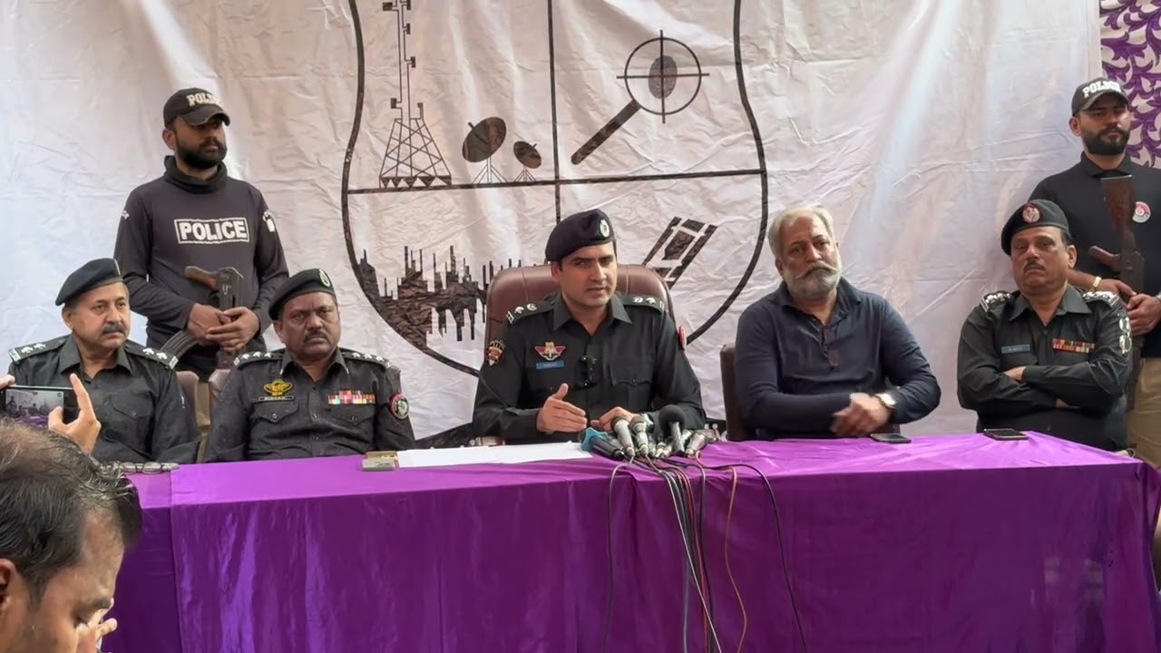 Karachi Police SIU Holds Press Conference on Snatching & Street Crime Surge