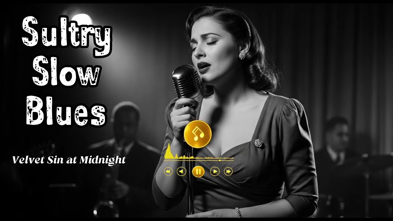Velvet Sin at Midnight | Sultry Slow Blues Jazz | Late Night Lounge Female Vocals