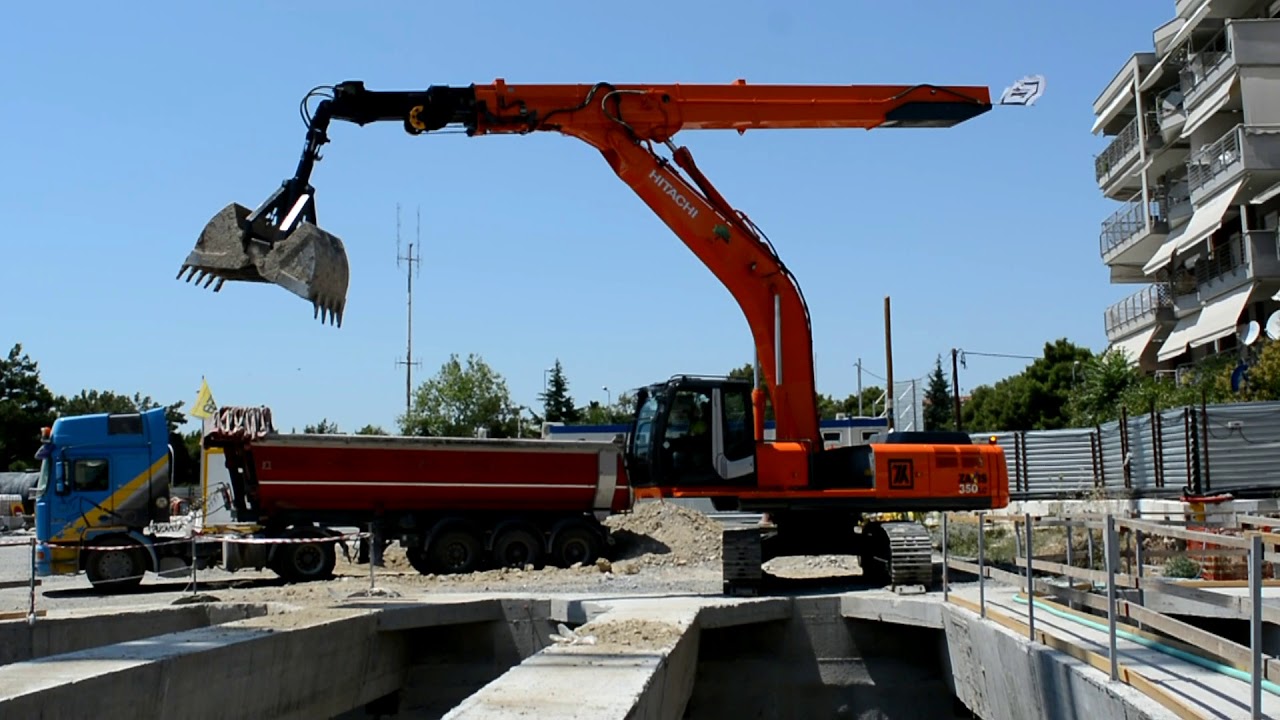 Hitachi 350LC Zaxis Excavator With Telescopic Boom