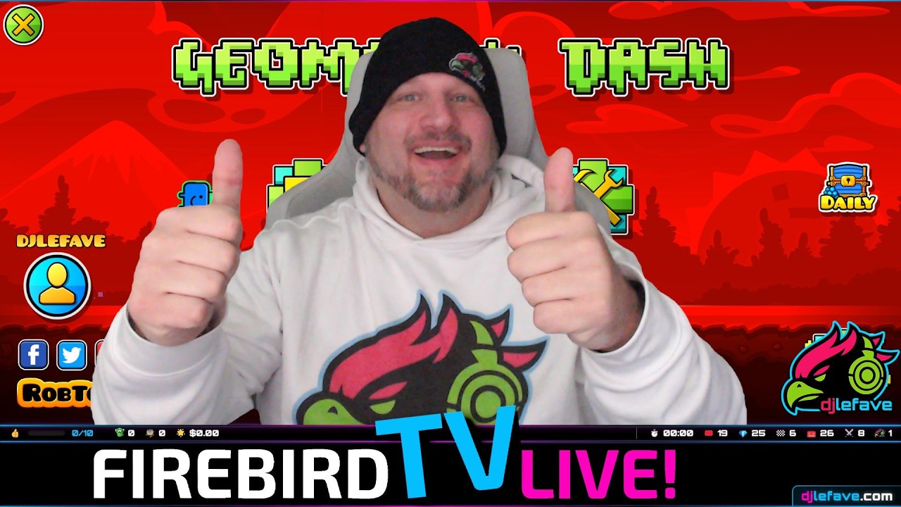 🔴 The Most Interactive Stream on YouTube! Geometry Dash LIVE (Firebird TV)