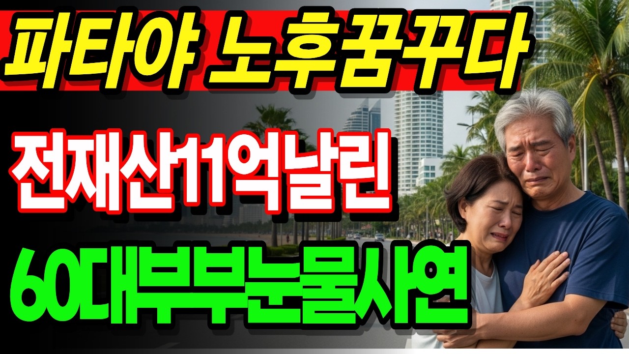 [노후 자금 사연]황금빛인생 찾은 파타야에서 전재산 11억 날린 60대 부부의 무너진 노후 | 노후사연 | 오디오북 | 노후의지혜 |