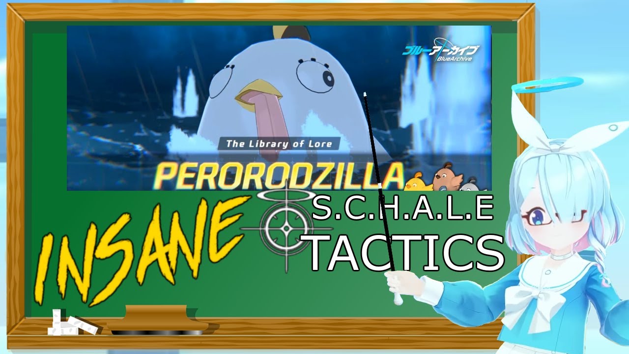 SCHALE Raid Tactics - Perorodzilla Insane Guide  [Blue Archive]