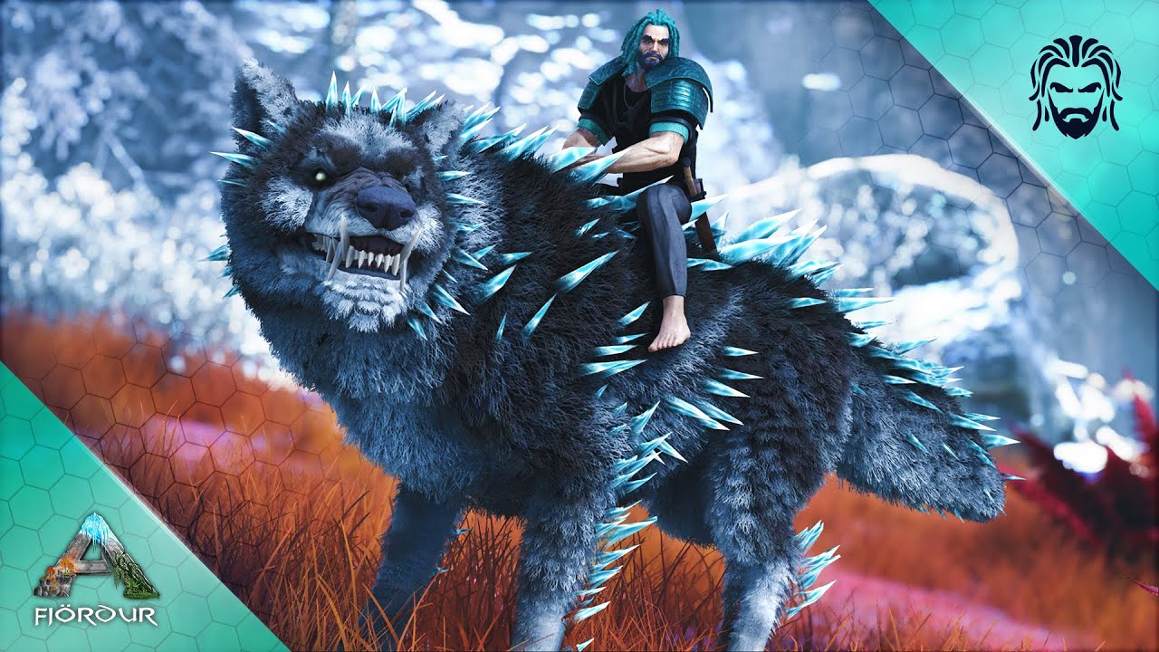 I Tamed A Mythological Wolf! My First Time Taming Fenrir! - ARK Fjordur [E18]