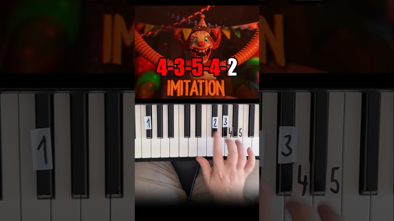 (FNAF Secrets of the Mimic) Imitation CG5 Piano Tutorial #shorts