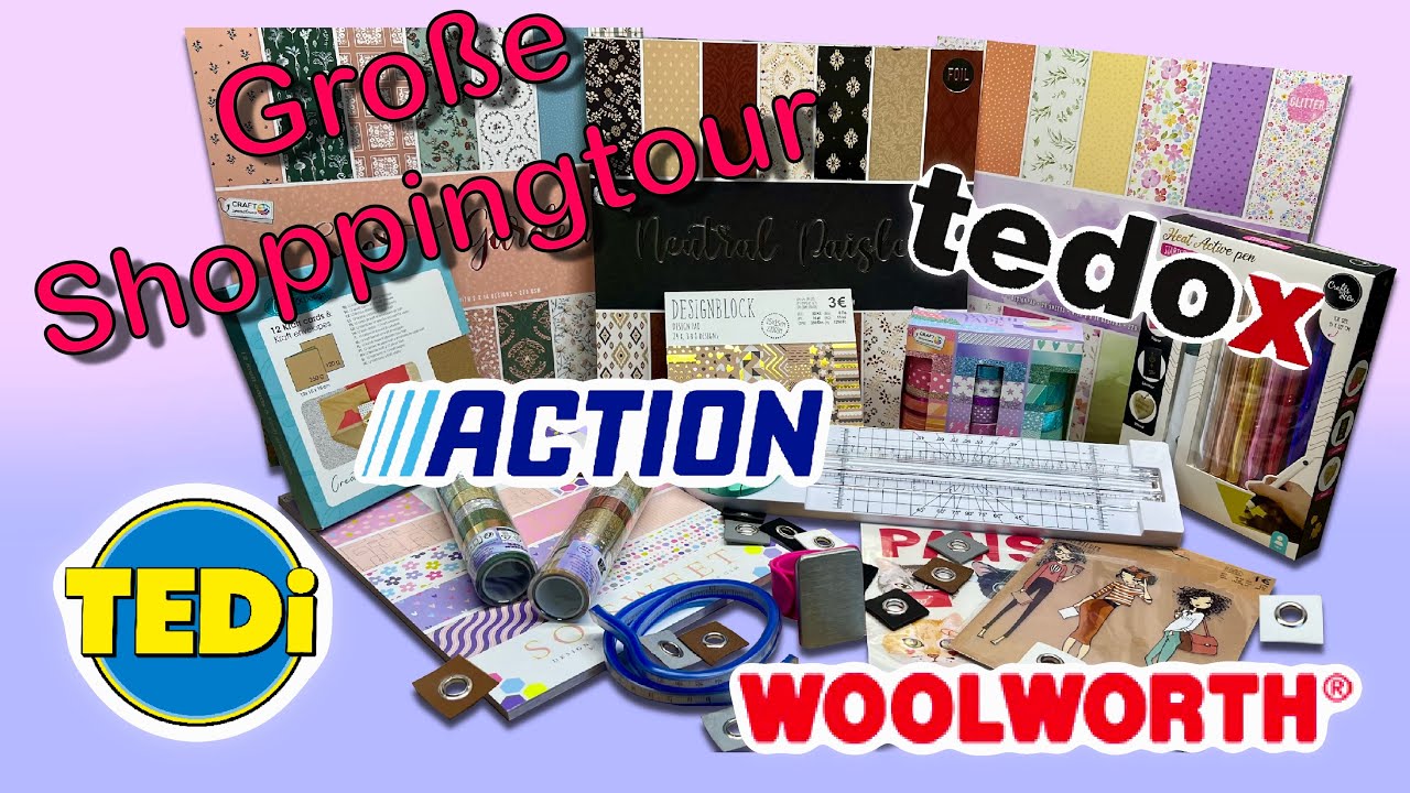 Große Shoppingtour bei Tedox, Tedi, Woolworth und Action!