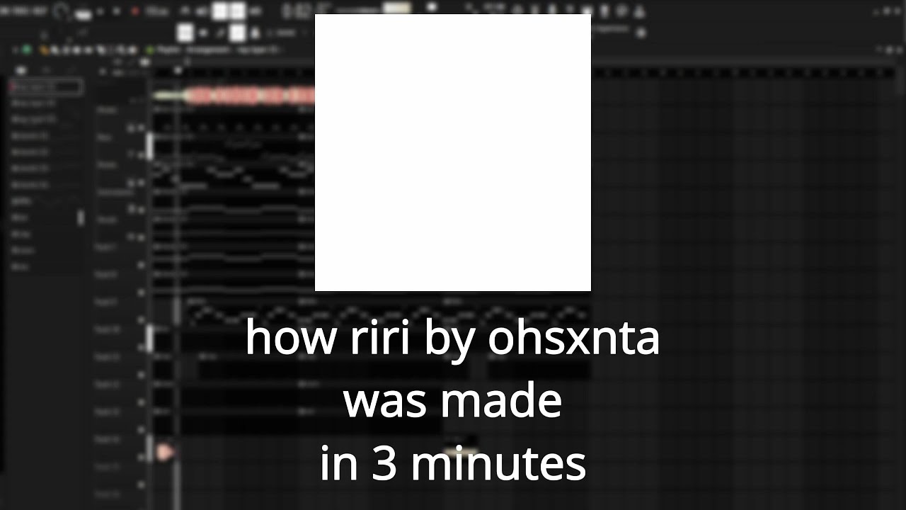 how riri by ohsxnta was made in 3 minutes (FL Studio Instrumental Remake)