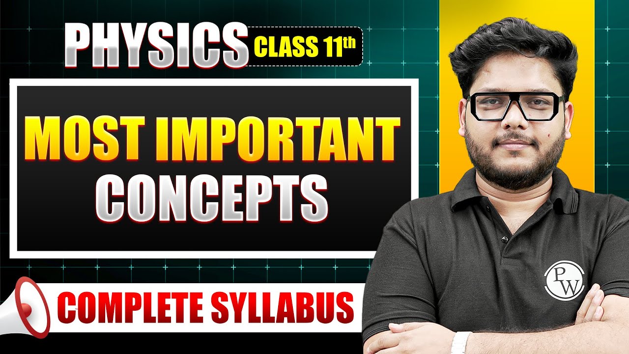 Class 11 PHYSICS Most Important Concepts in One Shot | ISC | Saviour 2026