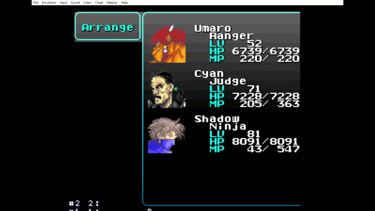 FFVI T edition all costumes