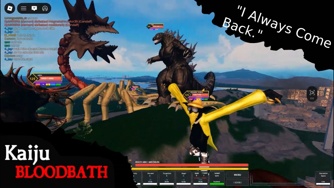 He Came Back from the Dead. (Kaiju Bloodbath)