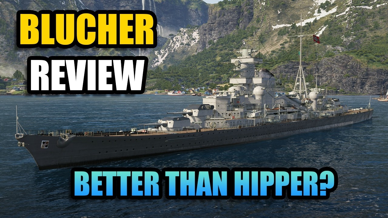 Bl&uuml;cher Gameplay - Sister to Hipper, completely different beast