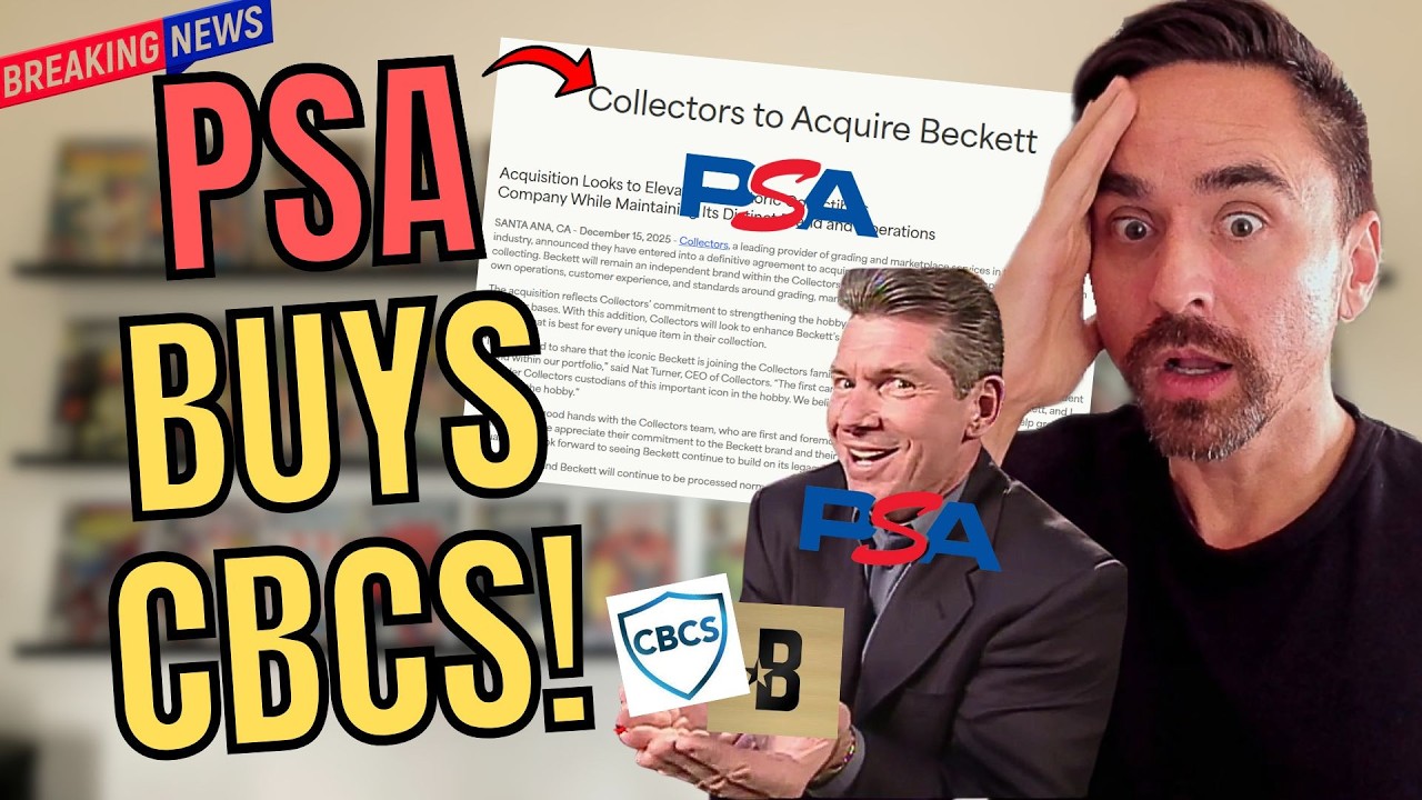 Срочные новости! Коллекционеры приобретут Beckett! Компания PSA поглотит CBCS?!