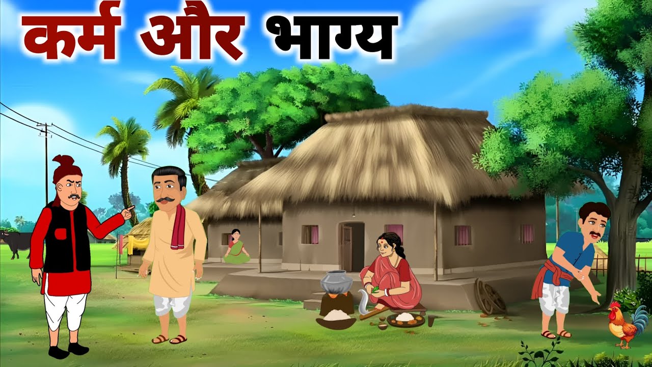 कर्म और भाग्य का खेल 😲 | सत्य की परीक्षा | Hindi Animated Kahani