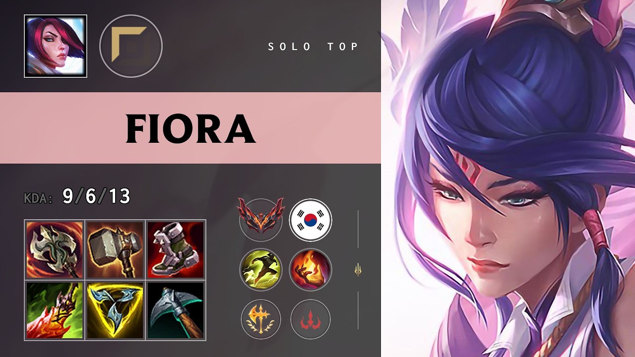 Fiora Top vs Olaf - KR Grandmaster Patch 26.18