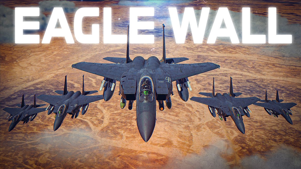 EAGLE WALL | F-15E Strike Eagle Deep Strike + F-16 Viper | Digital Combat Simulator | DCS |