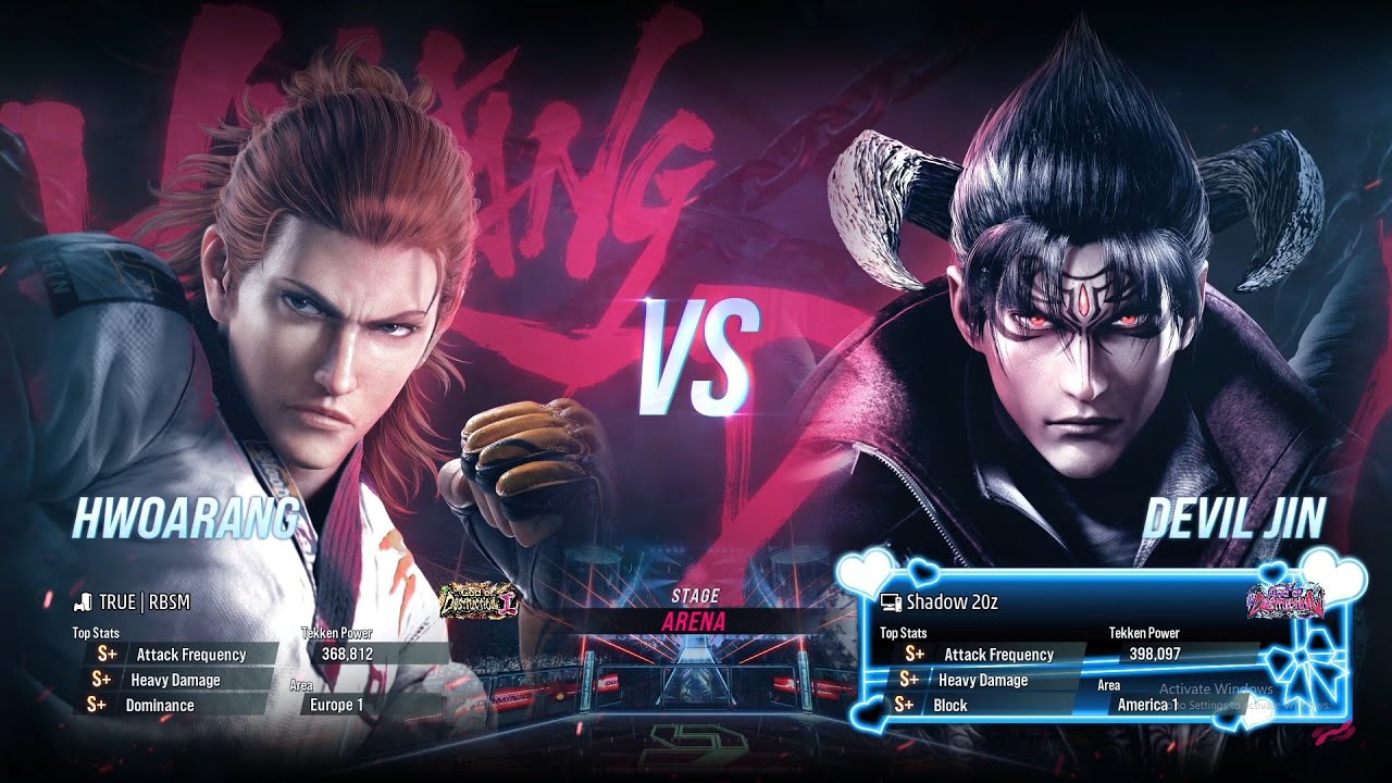 RBSM (HWOARANG) VS SHADOW 20Z (DEVIL JIN) TEKKEN 8 HIGH RANKED MATCHES