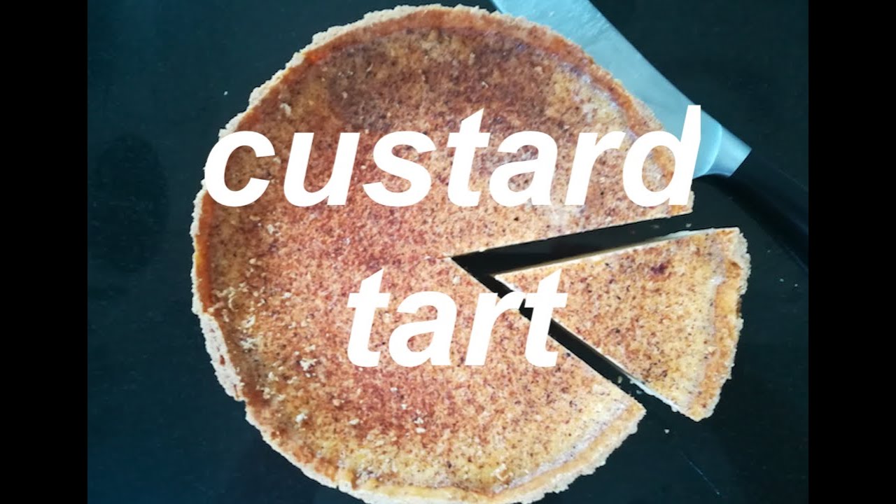 best classic British custard tart with nutmeg, lush