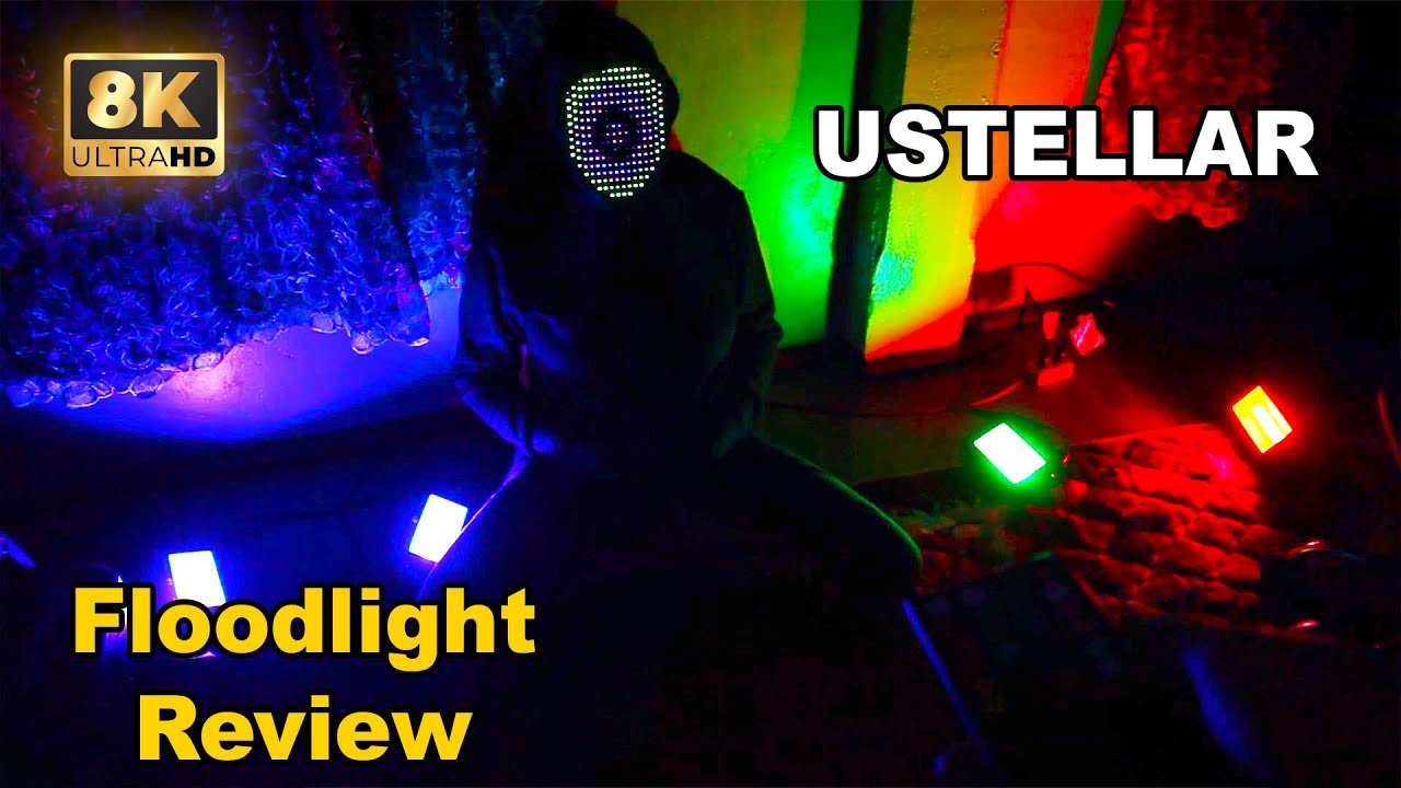 USTELLAR 4 Pack 25W RGB LED Outdoor Flood Light | Unboxing, Testing & Review