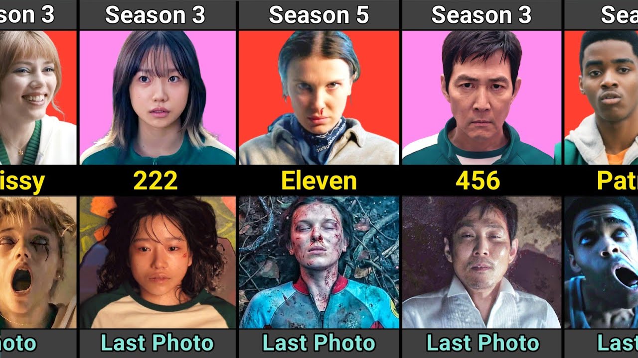 Last Photos of Squid Game & Stranger Things Characters