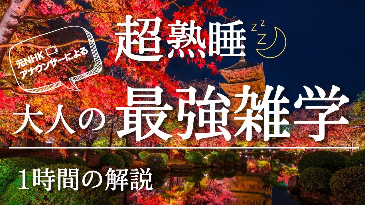 【睡眠導入】良質睡眠の大人の雑学【まだ眠れていないあなたへ】