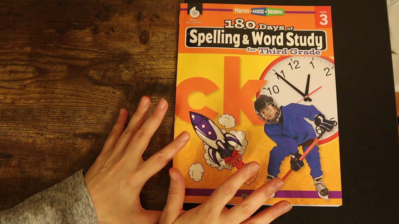 180 Days Workbook Curriculum Review Spelling and work study | 3rd grade
