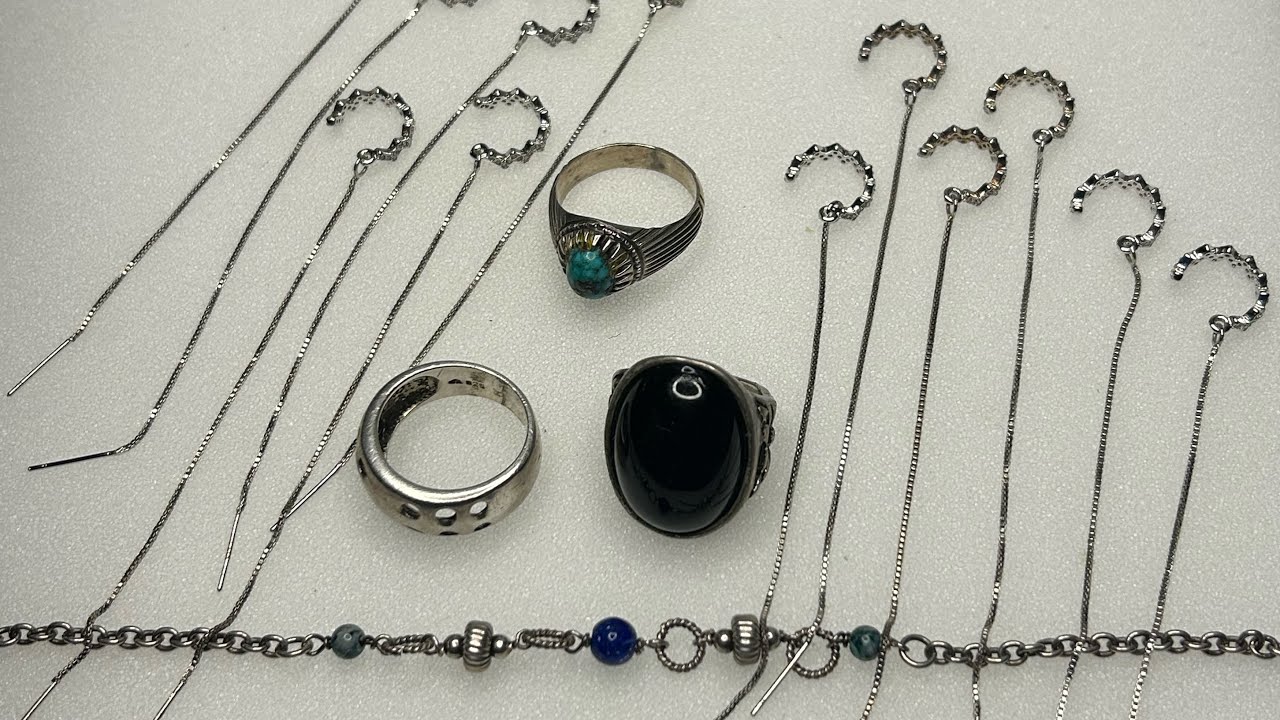 SIX STERLING SILVER EARRINGS! #resellerlife #thriftstorefinds 