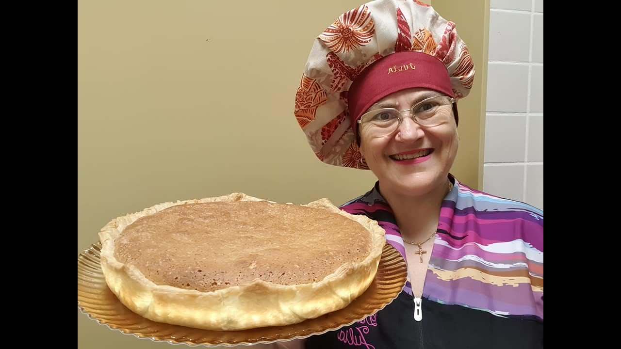 Tarta de la Abuela.Hojaldre,Cabello de Ángel  y Almendra
