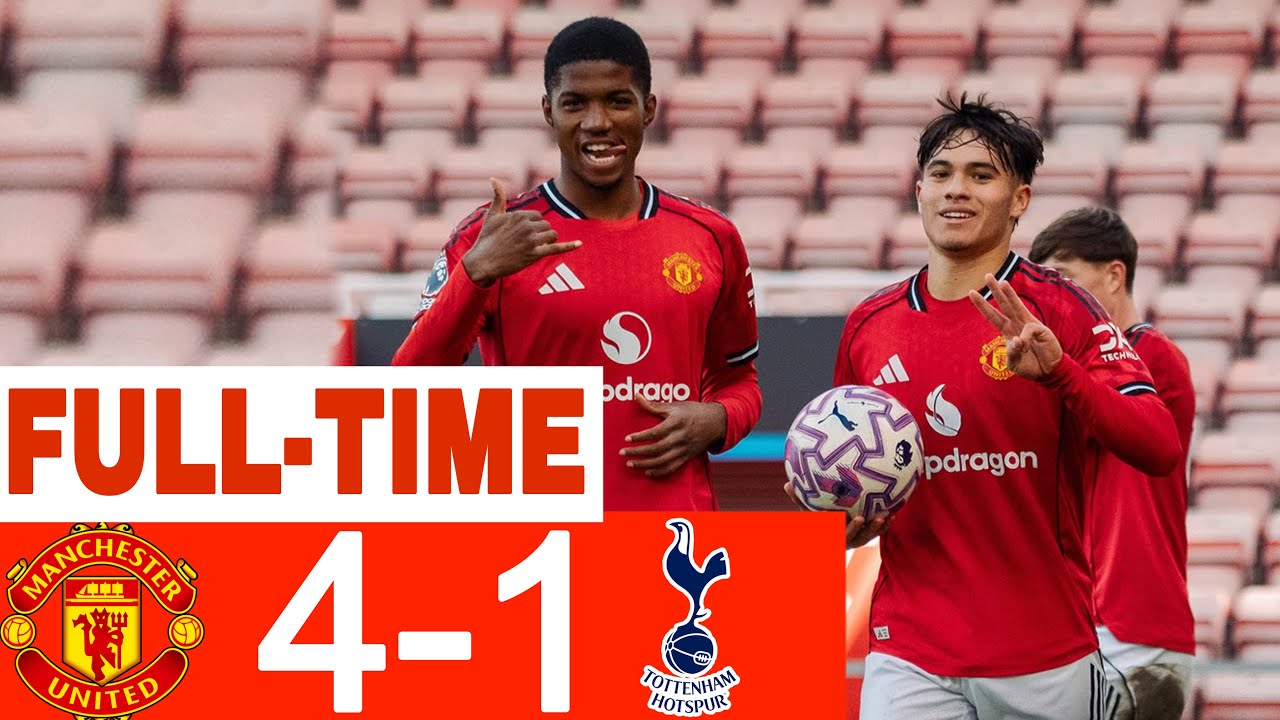 Manchester United 4 - 1 Tottenham Hotspur | Highlights | U21 Premier League | 25-10-25