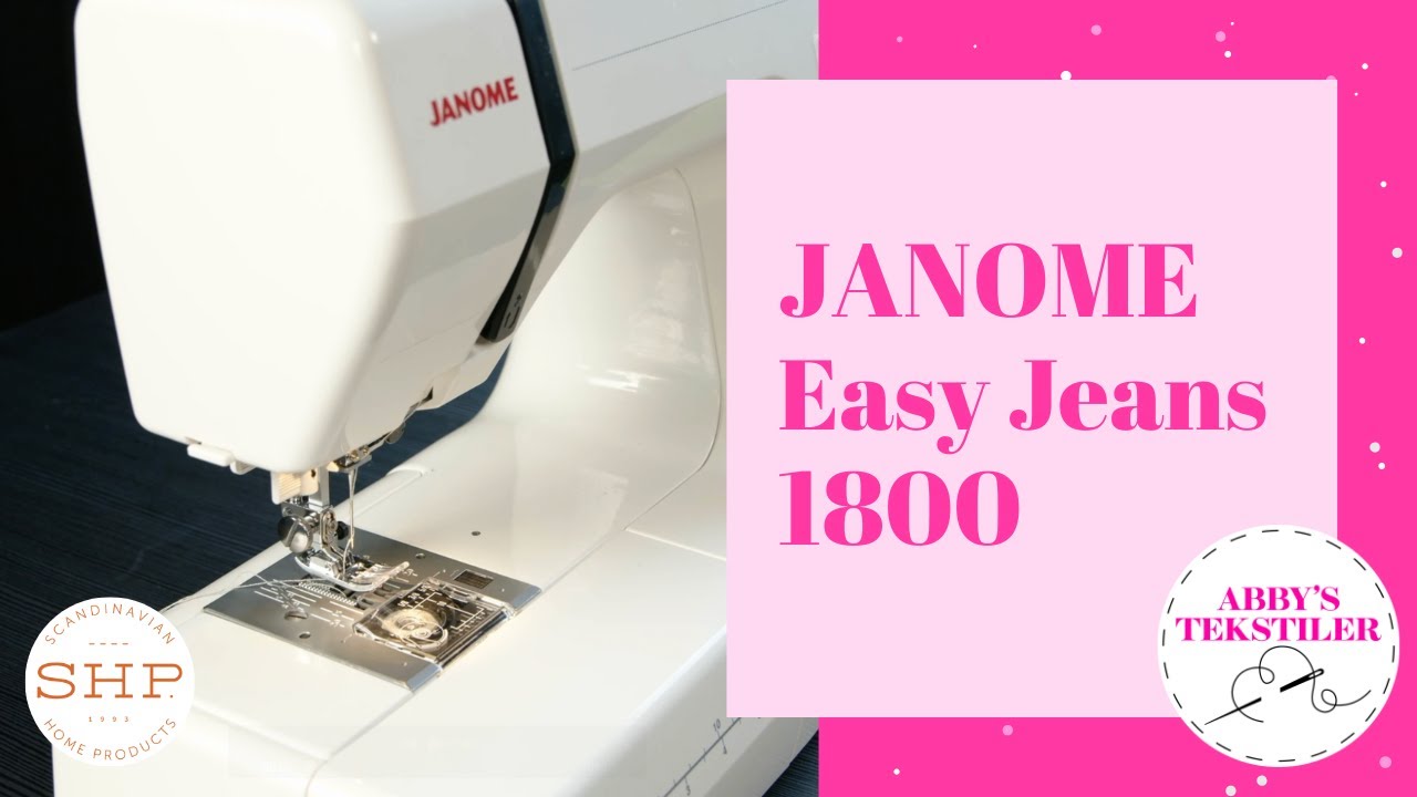 Sy ulike sømmer på Janome Easy Jeans | SHP | Abby's Tekstiler