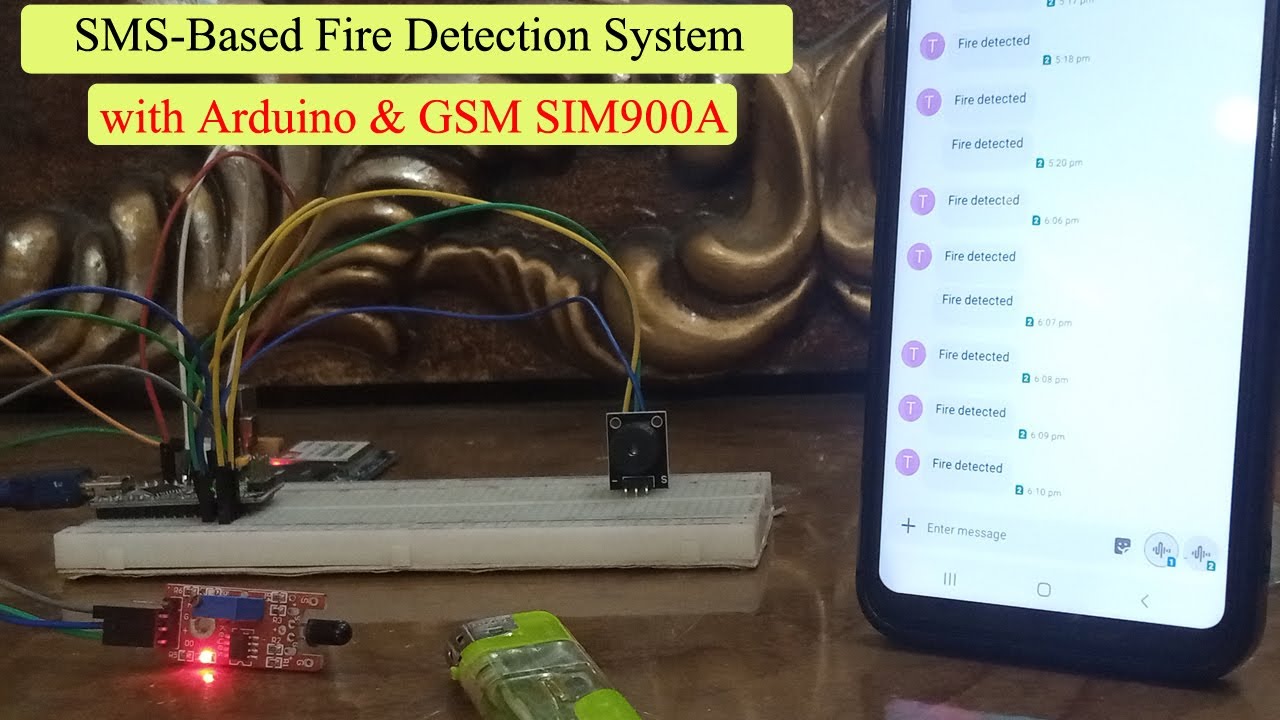 How to Build a Fire Alarm with SMS Alerts Using Arduino and GSM SIM900A Module