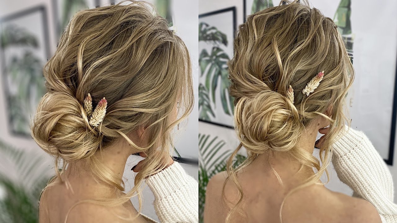 СВАДЕБНЫЙ НЕБРЕЖНЫЙ НИЗКИЙ ПУЧОК - ОБУЧЕНИЕ ПРИЧЕСКАМ | Bridal Updo Hairstyle Tutorial