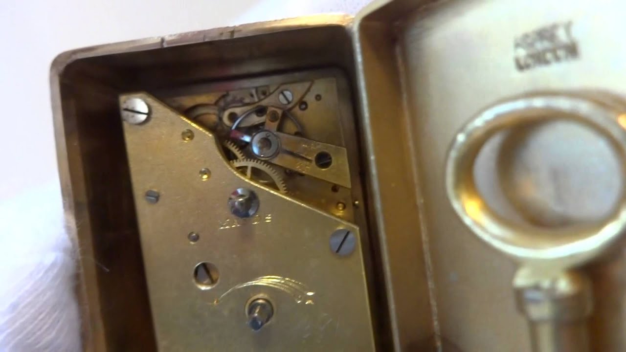 Antique British sub miniature carriage clock