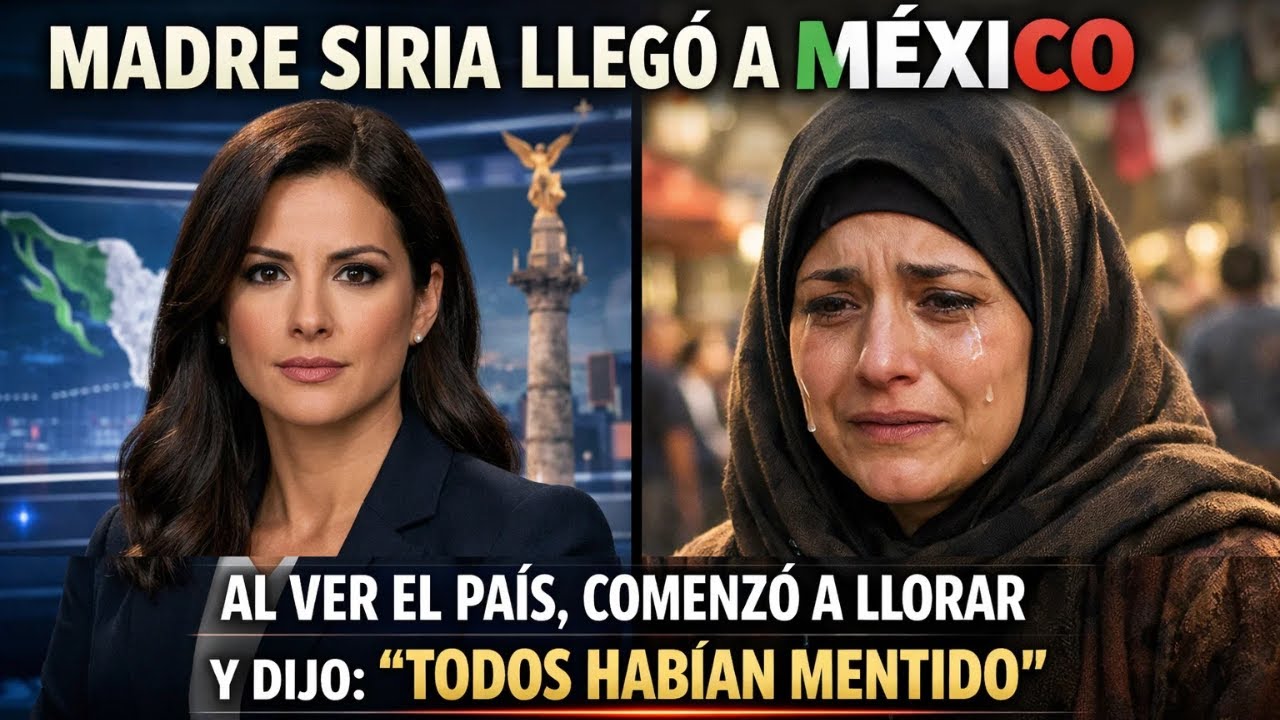 Al llegar a México, una madre siria, al ver el país, comenzó a llorar y dijo: 
