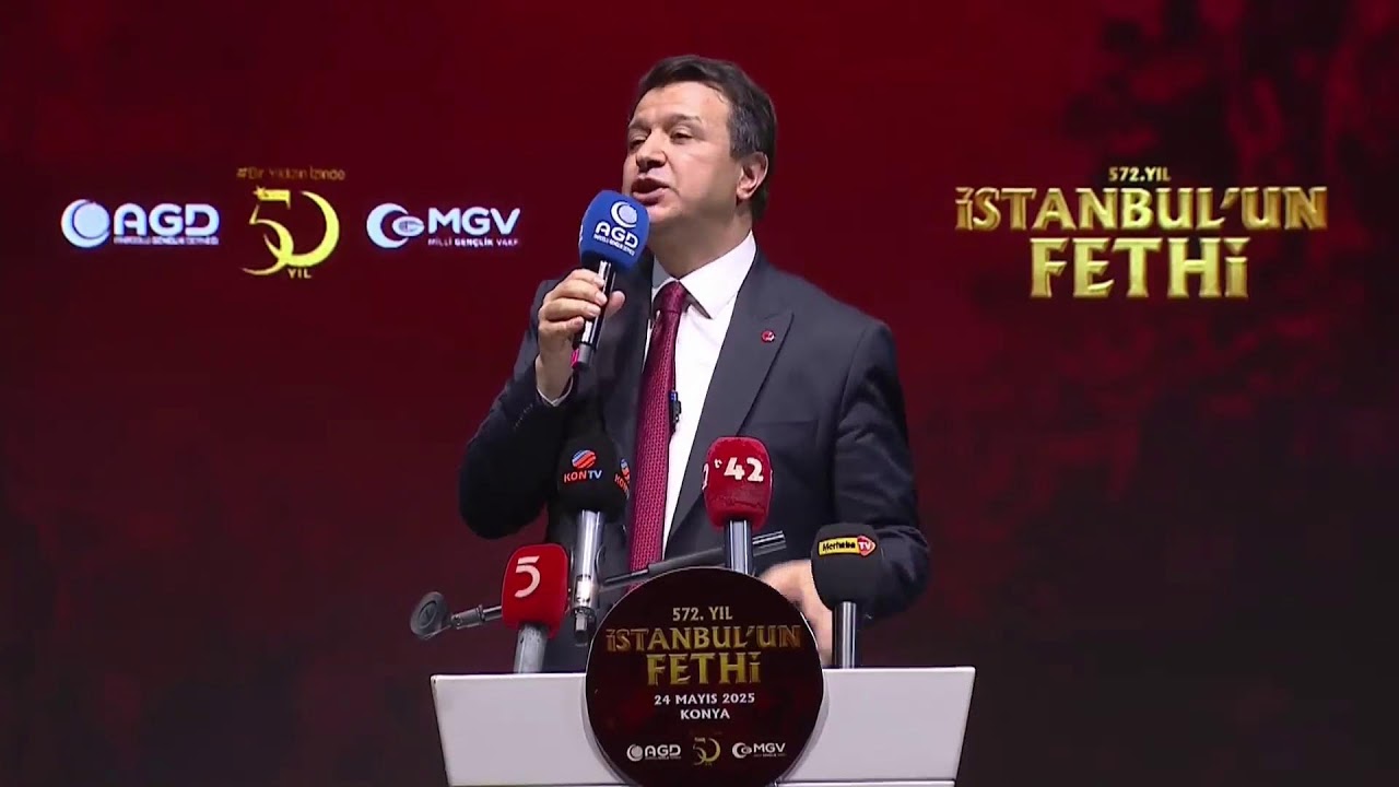 Genel Başkanımız Mahmut Arıkan, AGD-MGV İstanbul&rsquo;un Fethi ş&ouml;leninde konuşuyor.
