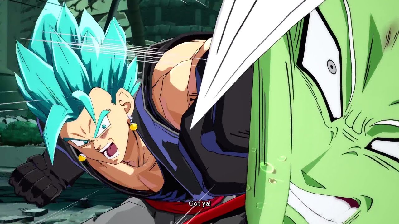 Dragon Ball FighterZ - Vegito SSGSS DRAMATIC FINISH vs Fused Zamasu (Eng + JP Voices) PS4 Pro
