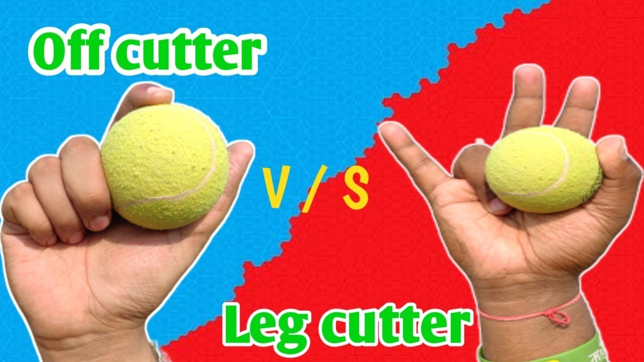 How to bowl leg cutter and Off cutter bowling with tennis ball || Leg cutter vs Off cutter 🏏