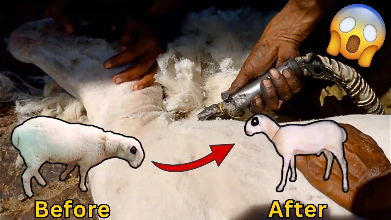Dumba Ke Baal Katwane Gaye ✂️🐑 | Village Shearing Day | Garage Zoo Vlog